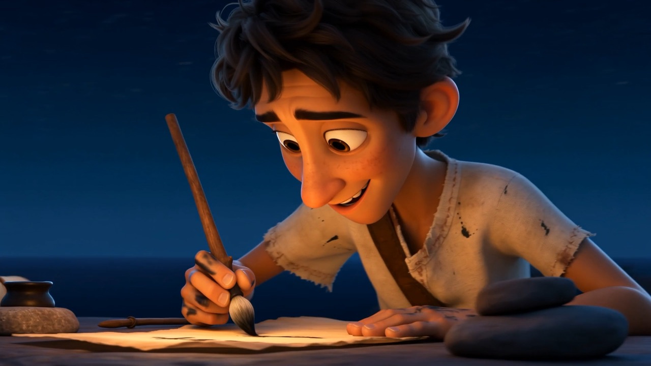 He writes faster than he has ever written, joy going straight into penmanship