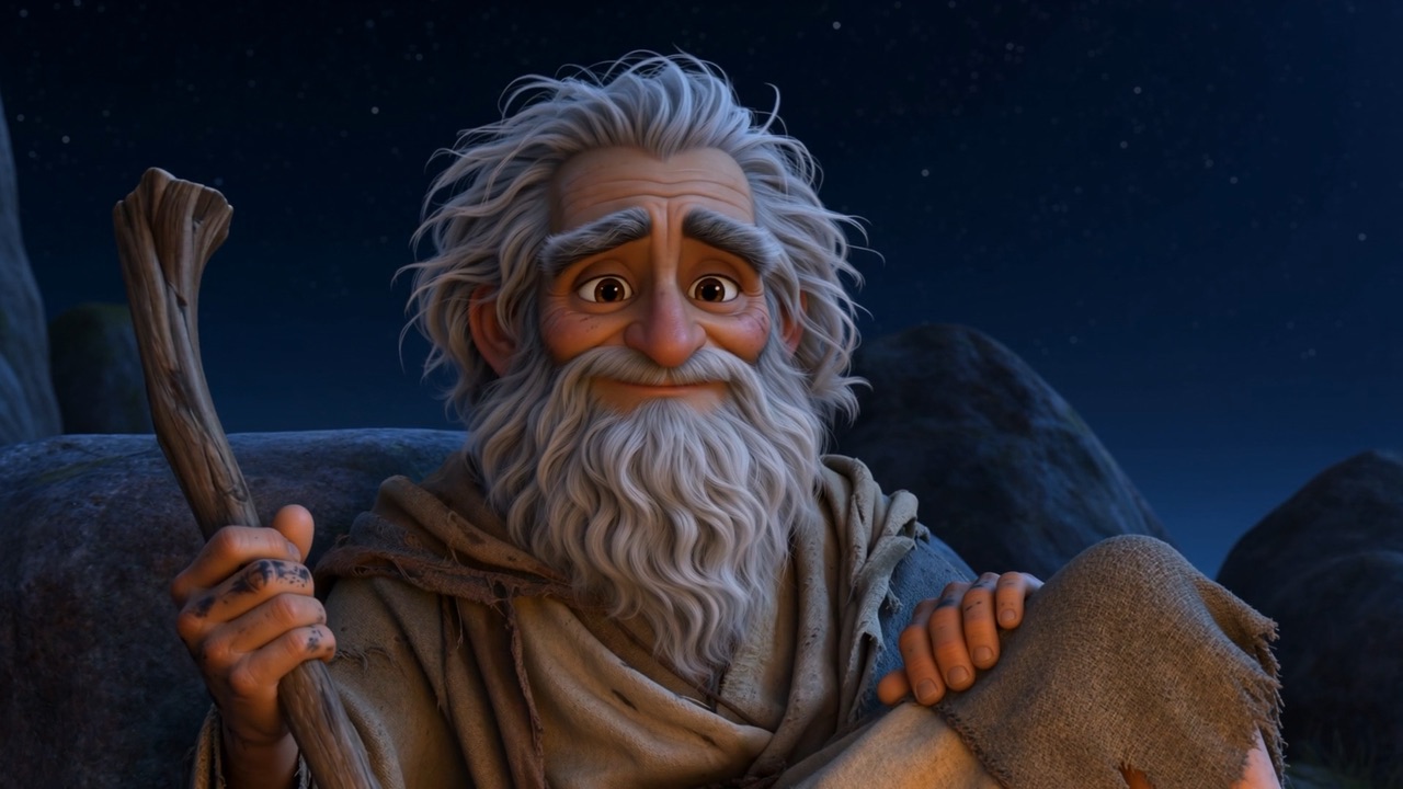 And an old man settles back, and lets the stars and the scratching pen share the night