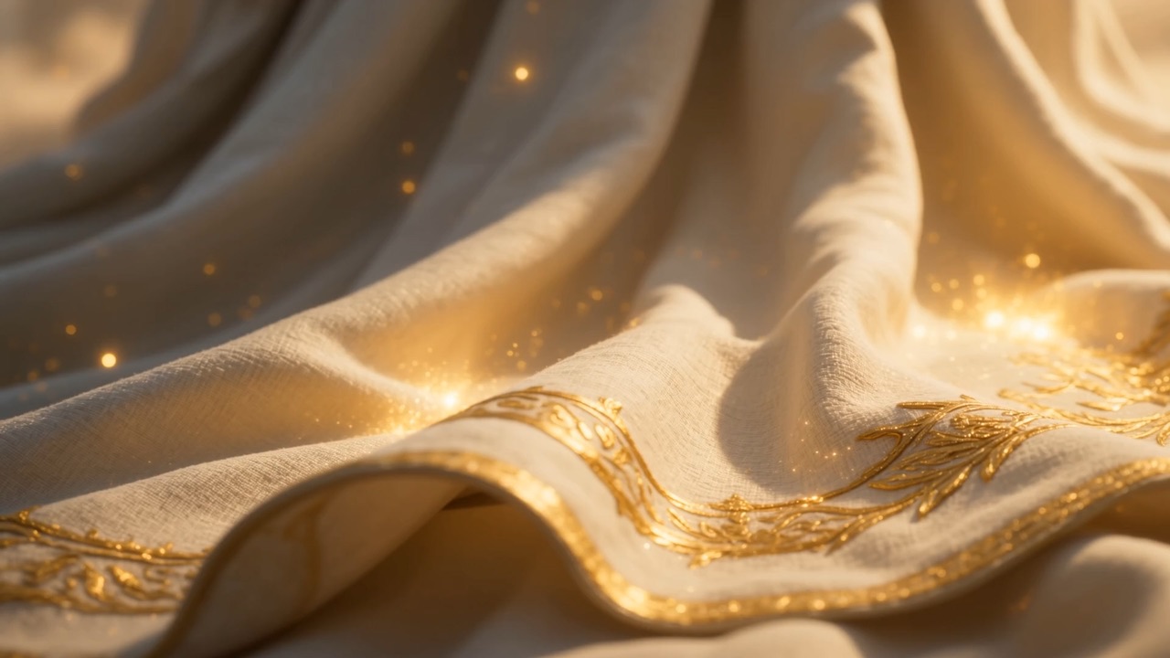 The robe first, riding the wind of his own arrival