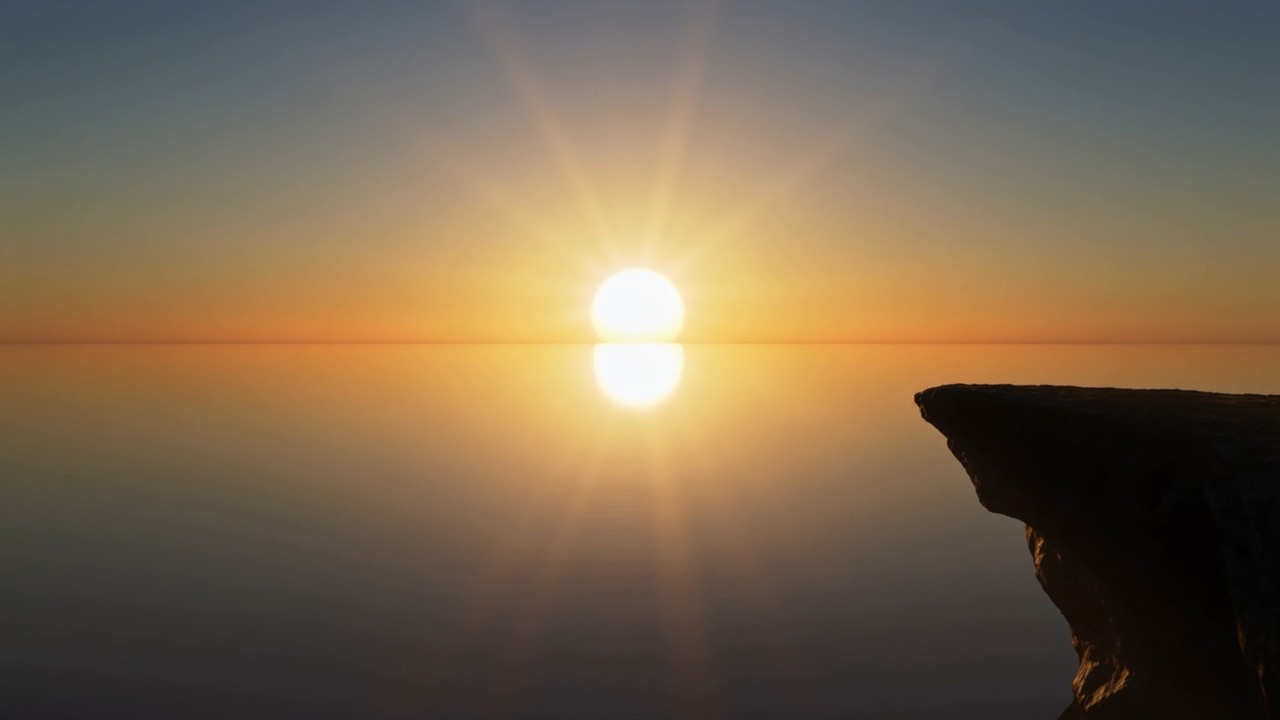 And a sunrise with nothing whispering underneath it. The first one ever