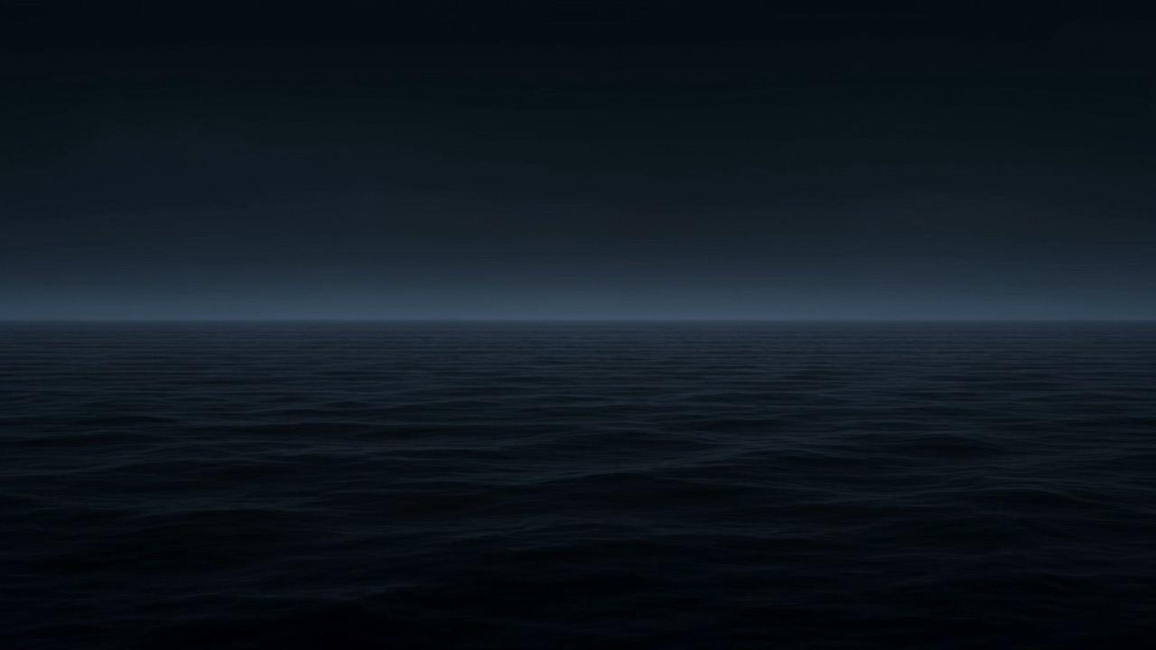 One black ocean, flat and lightless — the last thing that has not answered