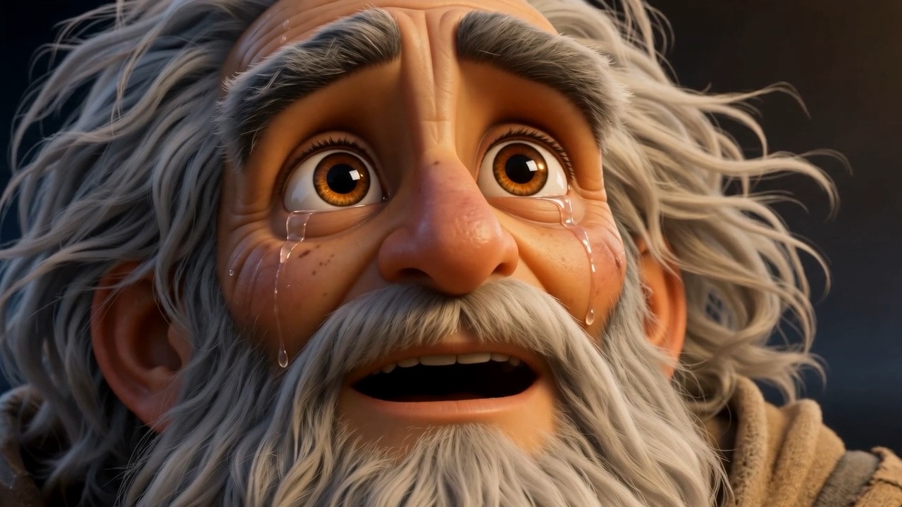 A man looking straight at the reason for every letter he ever wrote