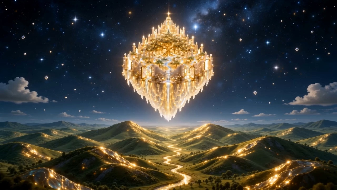 The last of the descent, over the dark hills