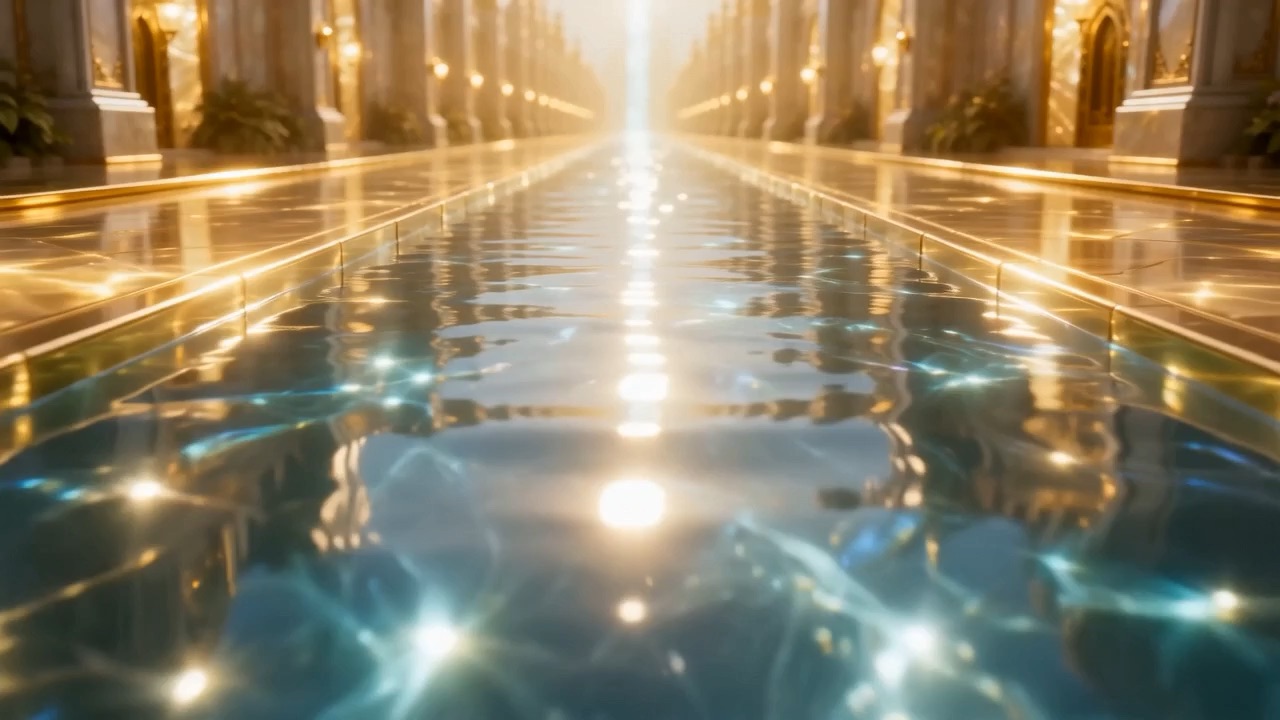 Light moving through it, and out of it — a current you could read by