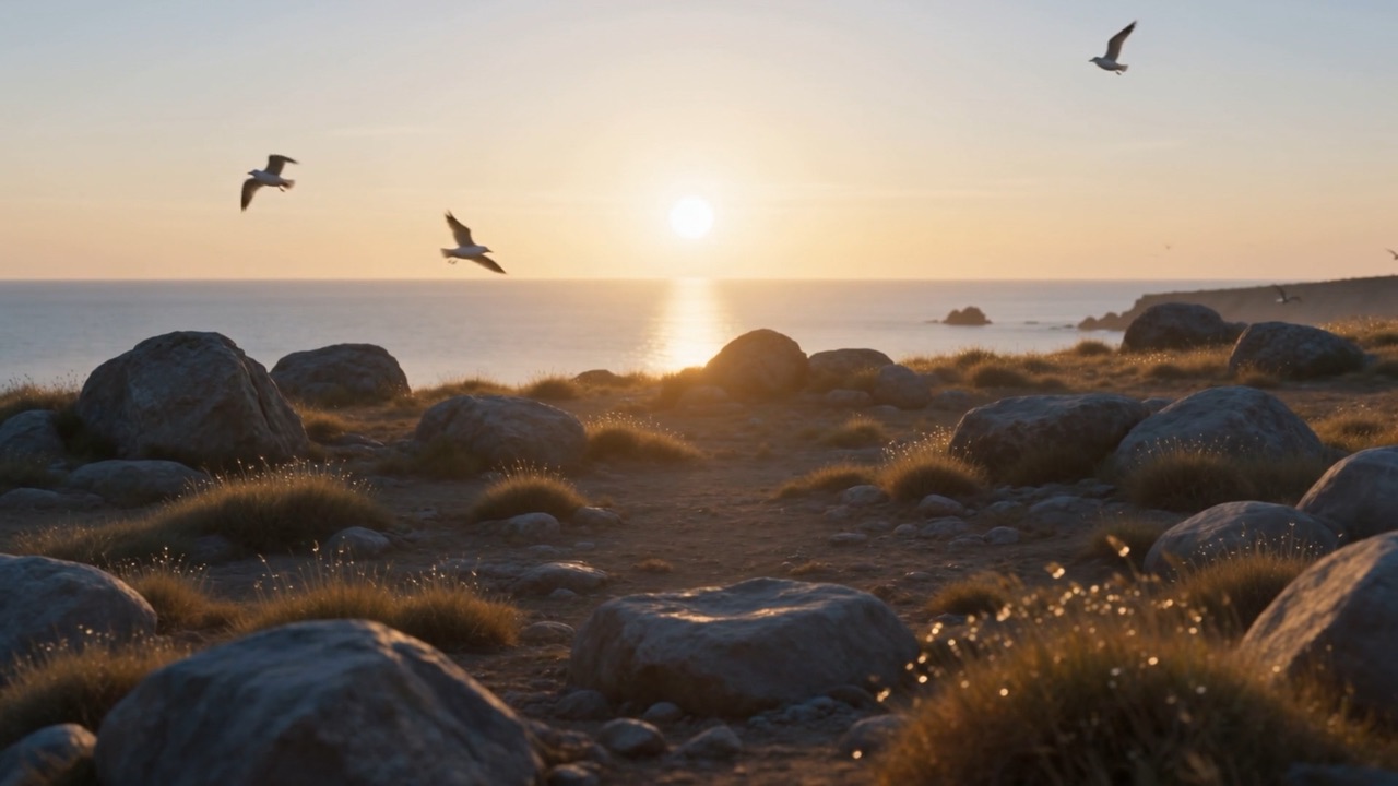 An ordinary, beautiful, prison-island morning