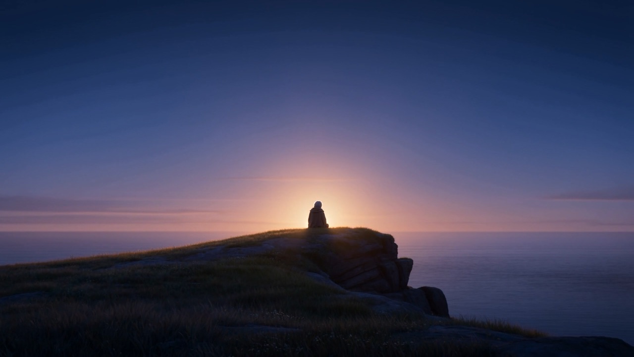 The morning changes — gently, this time