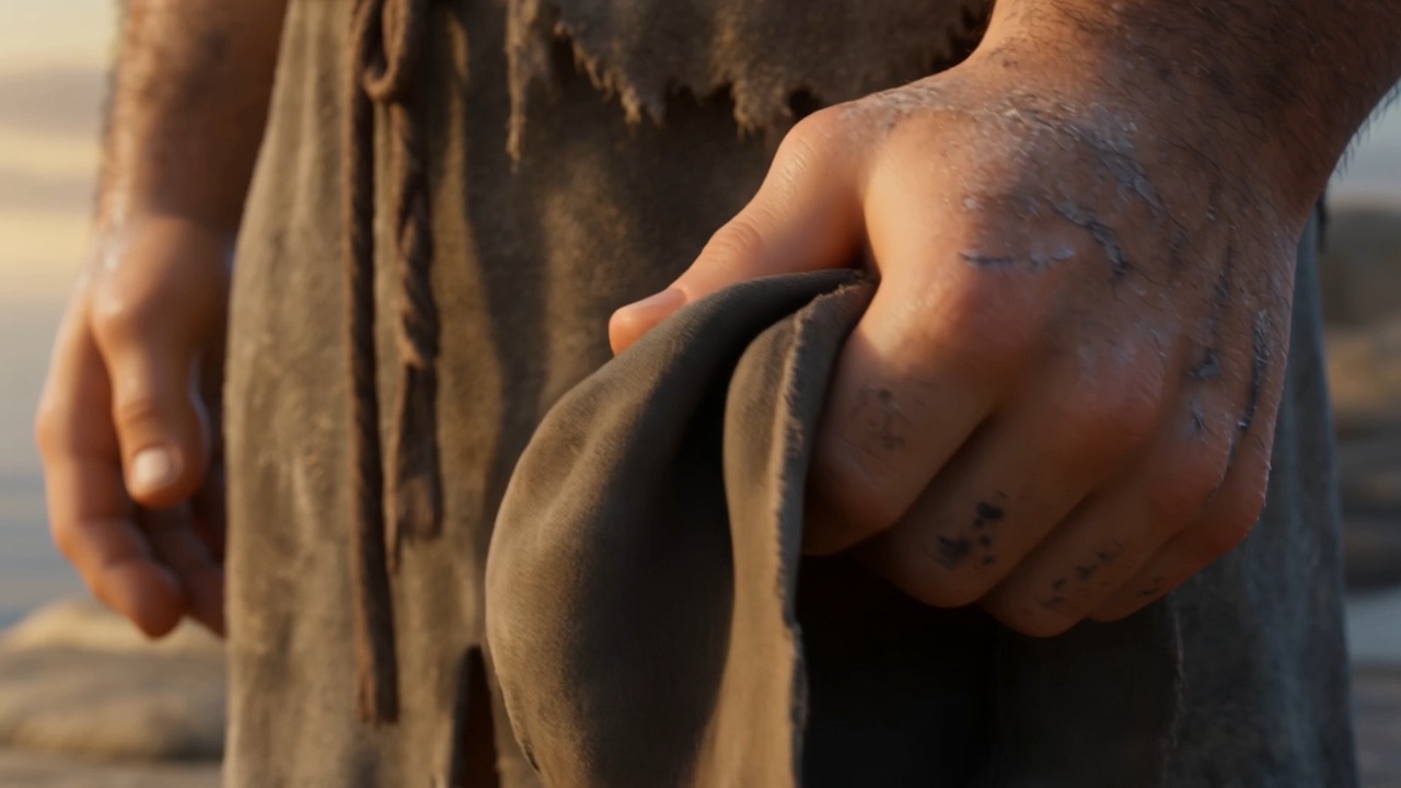 The cap turns in his hands. Around, and around
