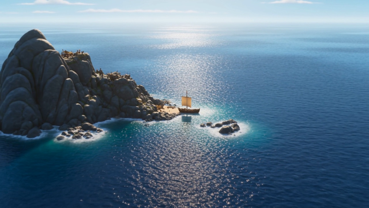 Out of the prison island's shadow, into open sea