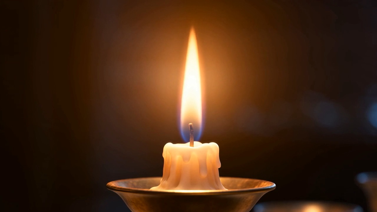 The reader reaches the knocking line — and the flames stand straight up