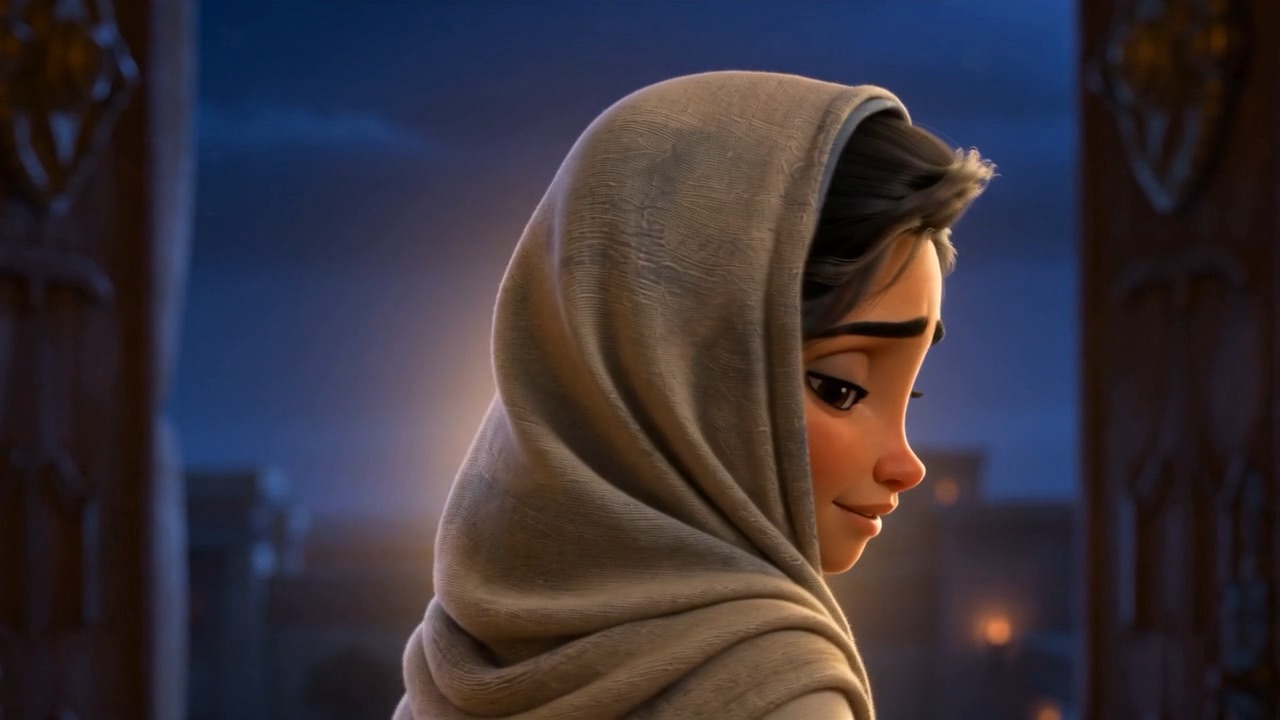The film's first small smile