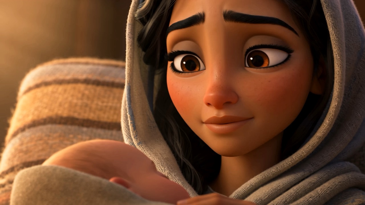 She names him into his tiny face: Samuel