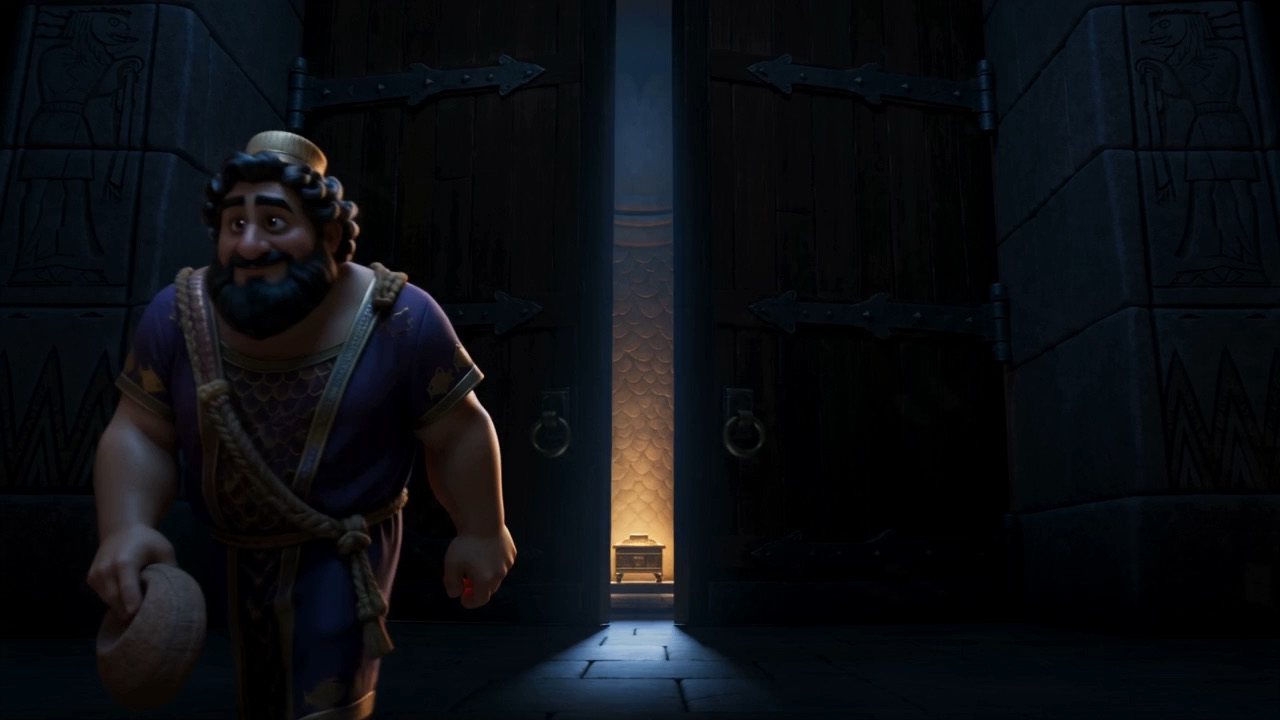 The temple doors swing shut, the light narrowing