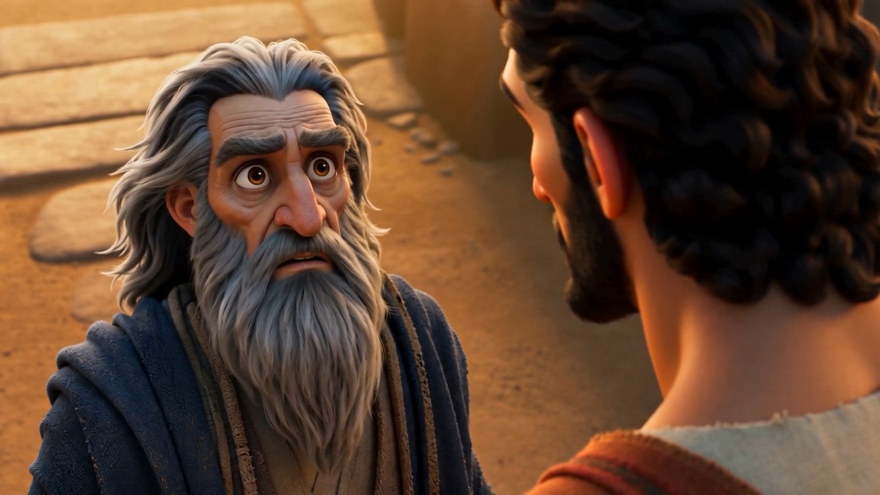 Recognition moves across the prophet's face