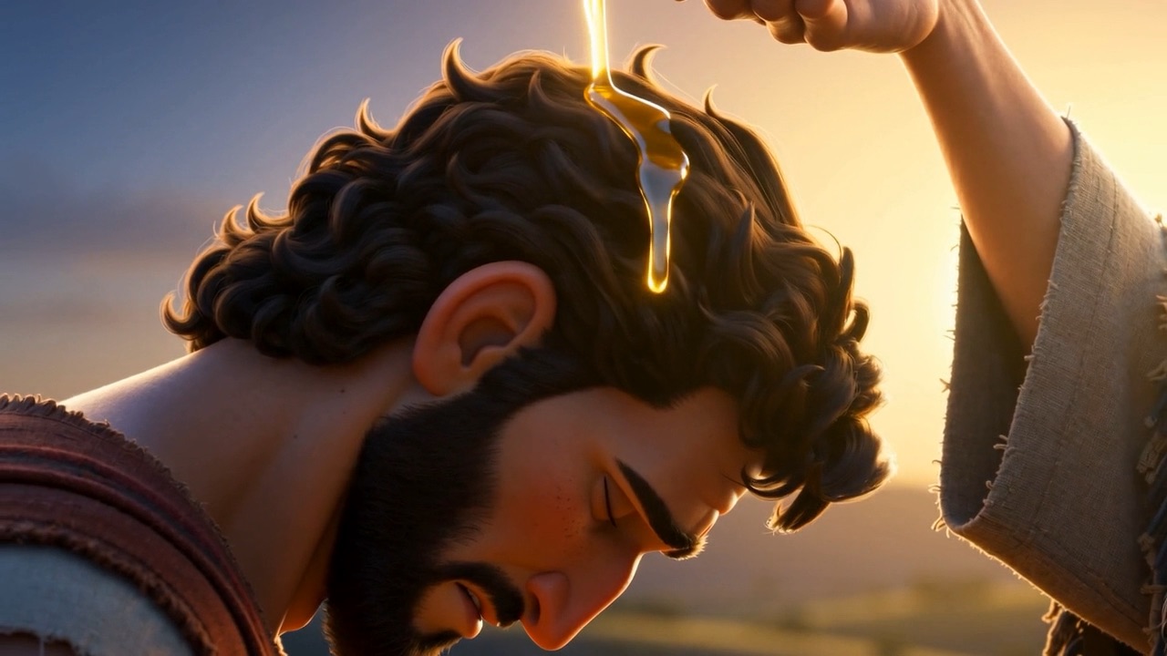 Saul trembles under the strange weight of it