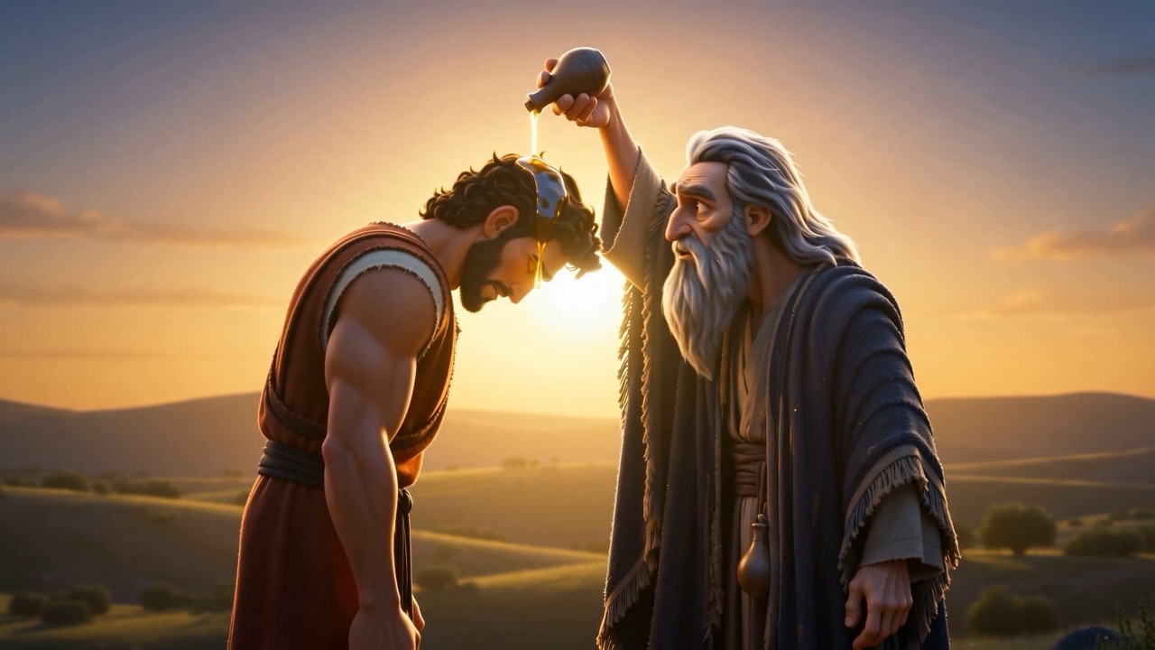 The first king of Israel, anointed in secret