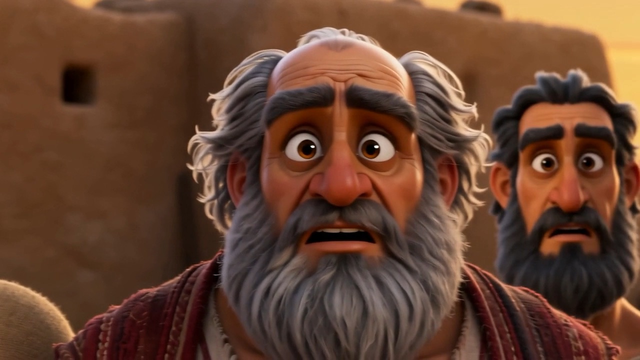The brothers' faces, in a slow pan: shock, confusion, awe
