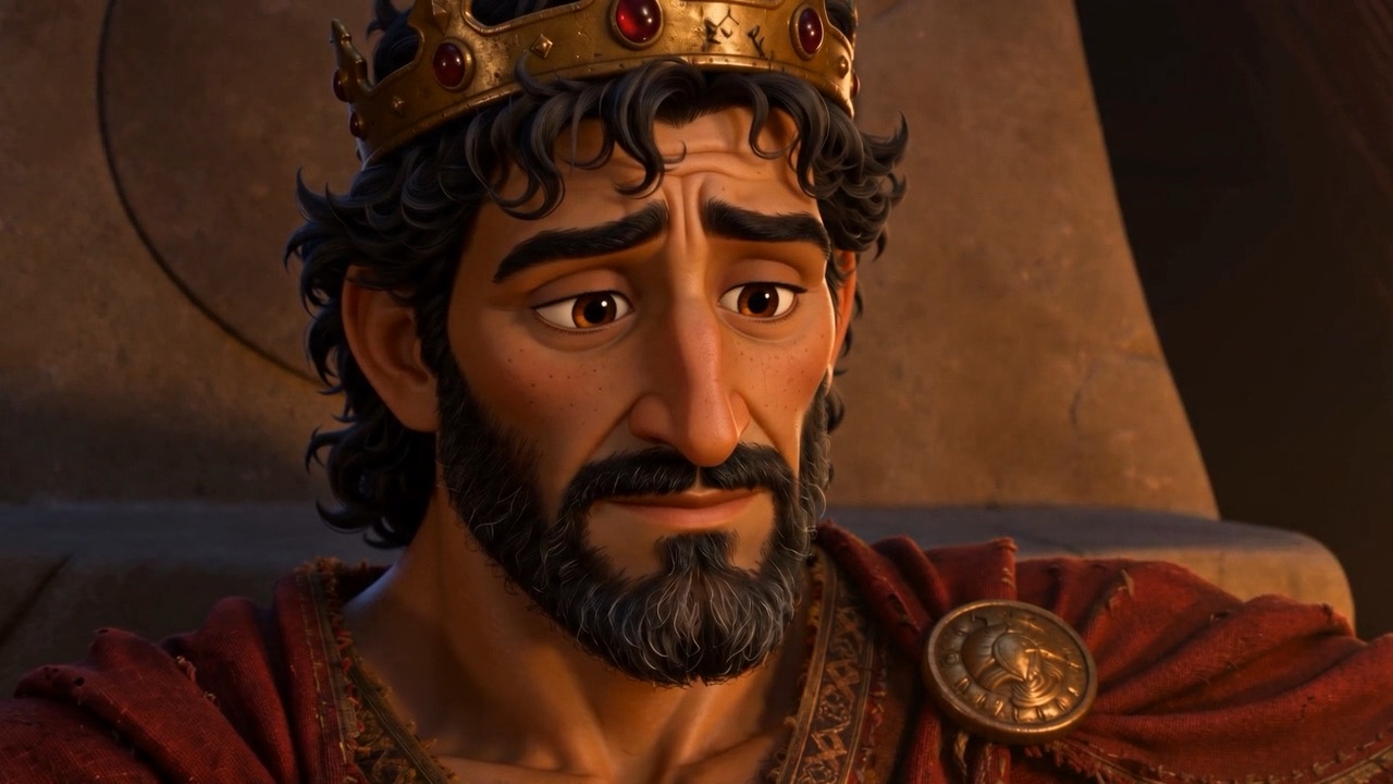 He looks at the boy — really looks