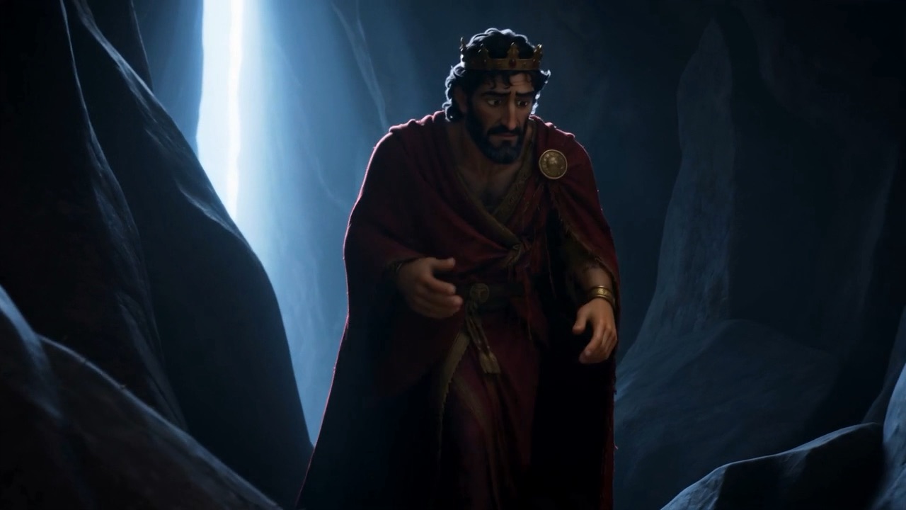 The hills here are full of caves, and the caves are full of David