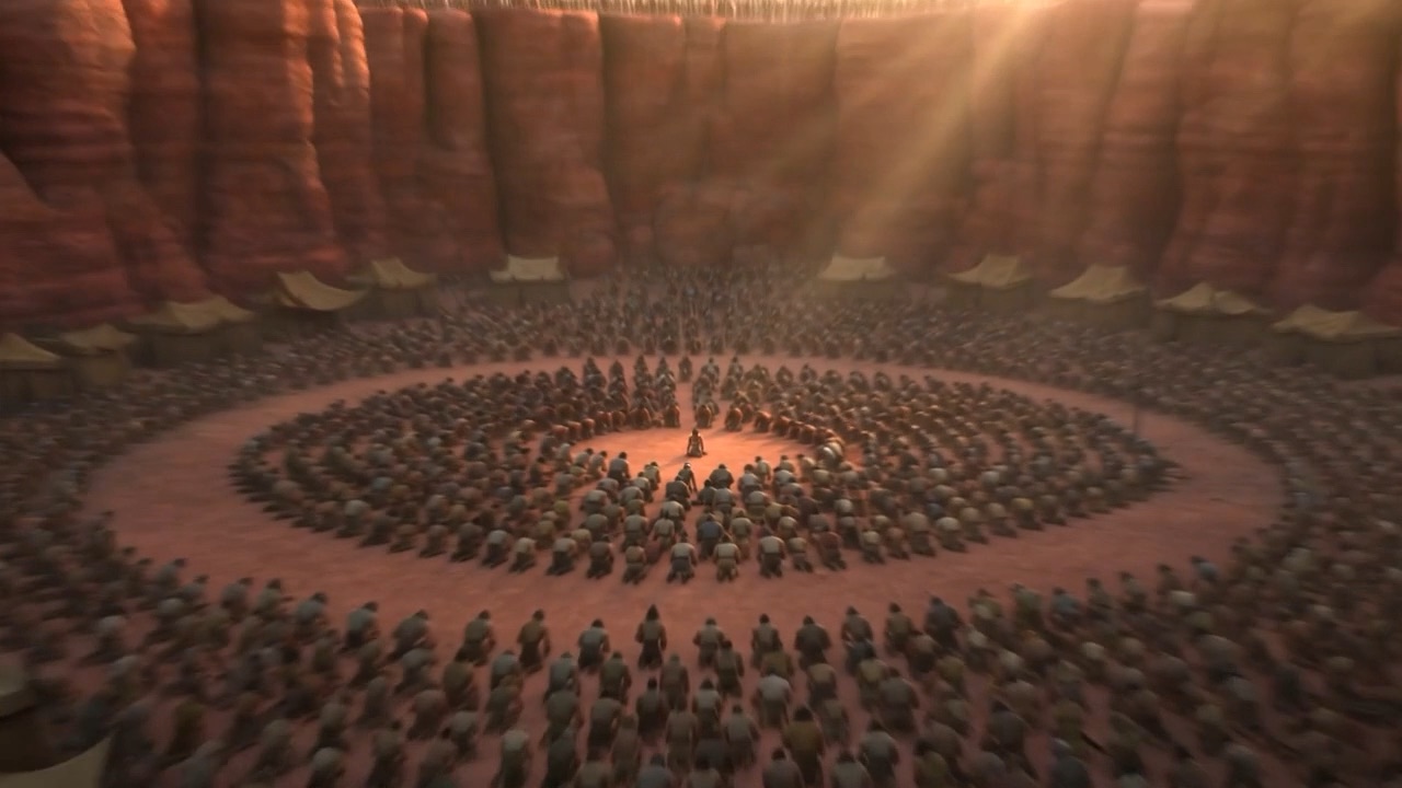 And one by one, the whole camp goes down