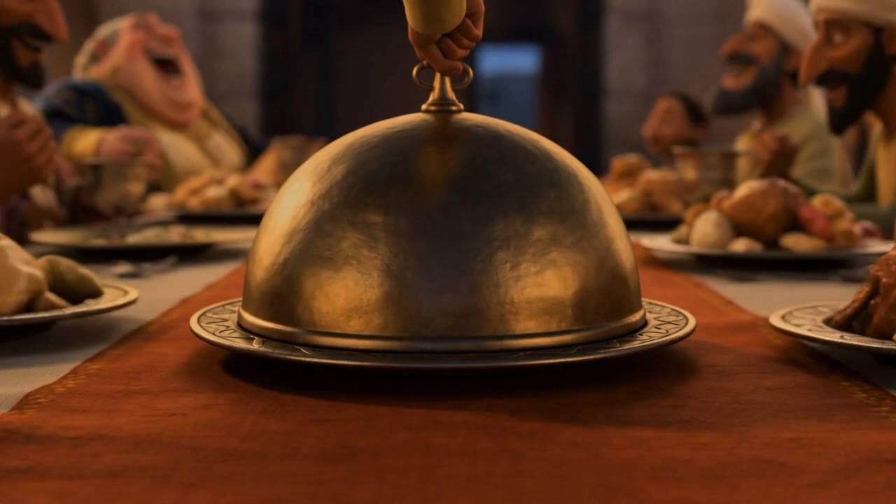 And served it to his guest