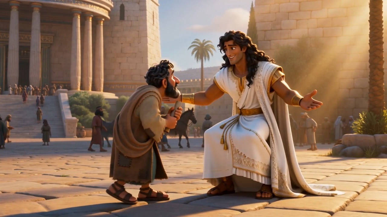The handsomest man in Israel, and the king's own son