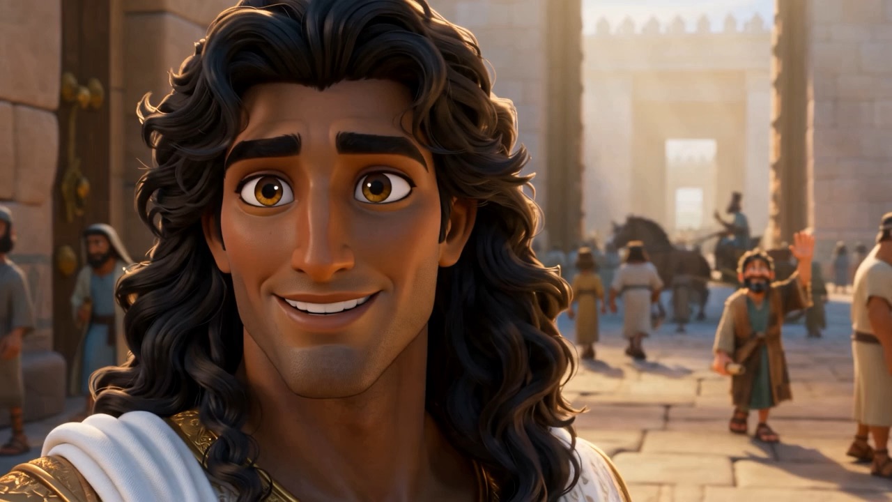 He reaches down, takes hold of him, and kisses him