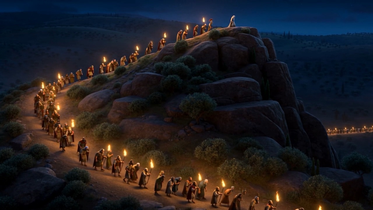 A man on a road throws stones at him and curses him as he passes