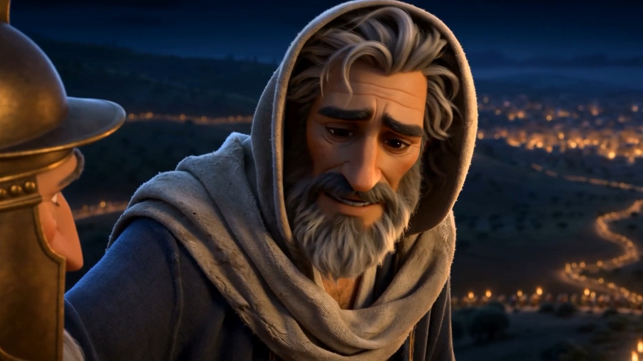 And he looks back at his own city, and lets it go