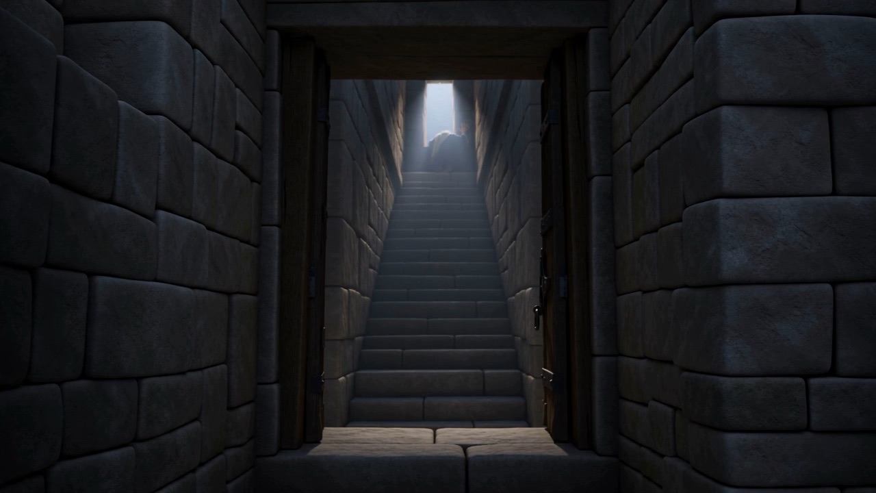 And the stairway stays empty a long time